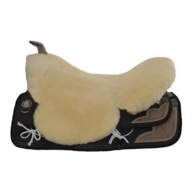 Produktbild von Engel Reitsport Lammfell Sattelsitzbezug Western mit Horn (Sabez3) Med./Natur
