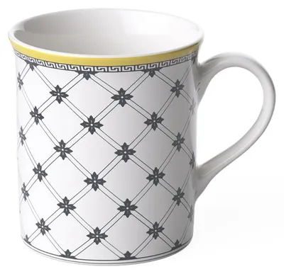 Imagen del producto de Vaso con asa de la colección Audun Promenade, marca Villeroy & Boch. Dimensiones: 112 x 82 x 91 mm. Capacidad: 250 ml. Número de artículo: 1010699651. Código EAN: 4003683109837