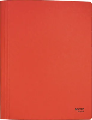 Image de LEITZ 39040025 Classeur à levier Recycle Carton rouge DIN A4