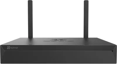 A black NVR device with two antennas is shown against a white background.