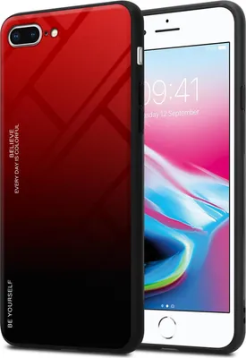 Produktbild von Cadorabo Hülle für Apple iPhone 7 PLUS / 7S PLUS / 8 PLUS Schutz Hülle in Schwarz Handyhülle TPU Etui Cover Case