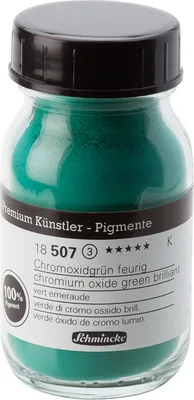 Produktbild von Schmincke 100ml Pigmente Chromoxidgruen feurig Pigmente 18 507 055