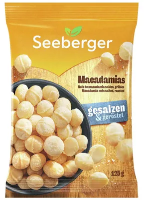 Produktbild von Seeberger Macadamias gesalzen & geröstet 125g