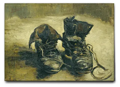 Immagine prodotto di Vincent Van Gogh - Scarpe 2 - 140L x 100l cm - Quadro Tela Canvas Telaio Standard