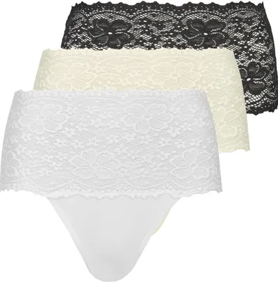 Produktbild von Nina von C. 3er Pack Millefleurs Taillen Slip Im Spitzen-Design, Perfekte Passform, Angenehm auf der Haut