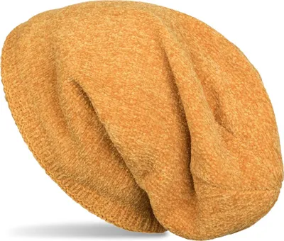 Produktbild von styleBREAKER Uni Chenille Beanie Mütze einfarbig mit Fleece Futter, Winter Slouch Longbeanie 04024162