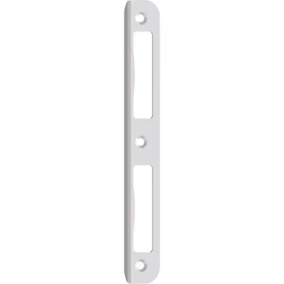 Produktbild von Winkelschließblech R 10 rund Blindlappen 8 mm 1 WB 2492, Nickel- silber lackiert