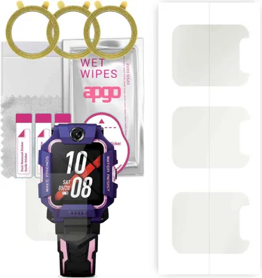 Produktbild von apgo 3 Stück Schutzfolie, Matt, kompatibel mit Imoo Watch Phone Z6 Smartwatch, Hydrogel Displayschutzfolie mit Positionierhilfe, Displayfolie, robust und kratzfest