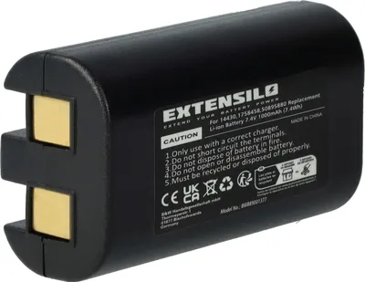 Produktbild von EXTENSILO Akku kompatibel mit Dymo LabelManager PnP, 260, 260 P, 280 Drucker Kopierer Scanner Etiketten-Drucker (1000 mAh, 7,4 V, Li-Ion)
