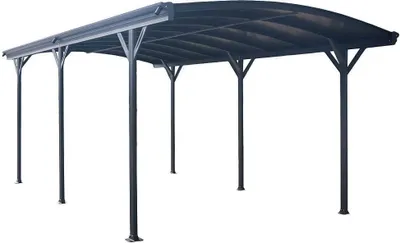 Produktbild von HOME DELUXE - Design Carport - FALO, Anthrazit - Maße: 505 x 300 x 226 / 240 cm - inkl. Montagematerial I Autoüberdachung Garage Unterstand