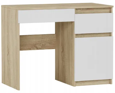 Obrázek produktu pro Psací stůl počítačový 96 cm 2 zásuvky skříňka FRAMIRE N-31 mix sonoma