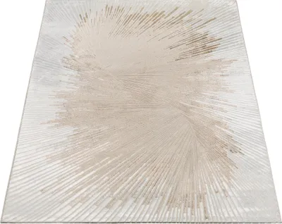 Obrázek produktu pro Abstraktní designový koberec do obývacího pokoje moderní šedý krémový, 200x290 cm