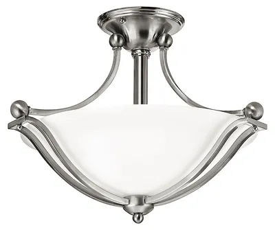 Immagine prodotto di Lampada a Soffitto 2 Luci Kalf In Acciaio Bianco A Bracci E Sfere In Vetro Opalino E Oro
