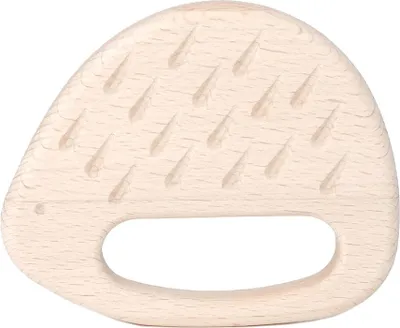 Produktbild von Bajo Holz Beißring Igel - nachhaltiges Baby Beißspielzeug Holz