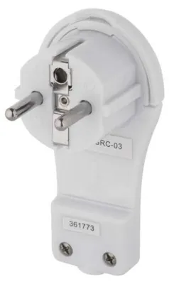 Image de Fourche coudée pour câble d'extension, blanc 71372