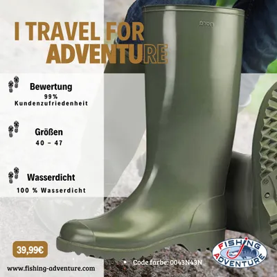 Produktbild von Gummistiefel | Spirale Supermaxx Green – Streng limitiert : 47 EU Schuhgröße: 47 EU