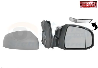 Produktbild von VAN WEZEL 1945808 Außenspiegel Seitenspiegel Rechts für FORD FOCUS III Turnier Asphärisch Beheizt Grundiert