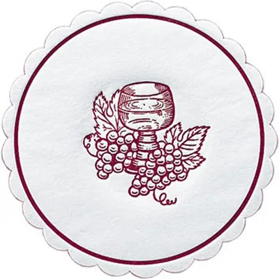 Immagine prodotto di Sottobicchieri in vetro Duni uva bordeaux 10cm 8ply 250 pezzi