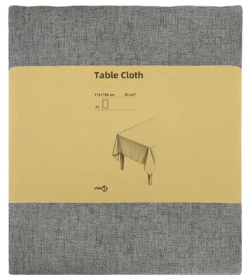 Produktbild von vidaXL Tischdecke 5 stk. Rechteckig Hellgrau 110 x 160 cm