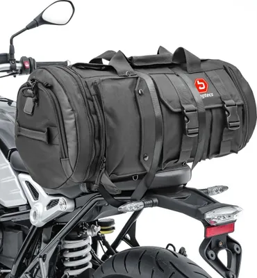 Image de Sacoche arrière pour moto Gep°Ckrolle avec sangles # TB8 35l noir