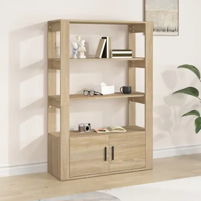 Image de Maison Exclusive - Buffet en chêne Sonoma 80x30x119,5 cm Matériau dérivé du bois