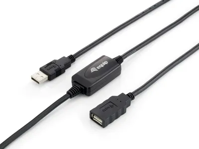 Immagine prodotto di Equip 133310 Equip USB Kabel 2.0 A -> A       St/Bu 10.00m Verl. aktiv sw