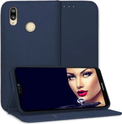 Produktbild von Bookstyle Schutzhülle Klapphülle Schutztasche Etui Cover für Huawei P20 lite (ANE-LX1 / 5.84'') - Blau