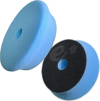 Produktbild von Mini-Polierpad, weich, 95 mm, mit Klettverschluss, 75 mm Schwamm-Finish-Scheibe, e-lakiernik