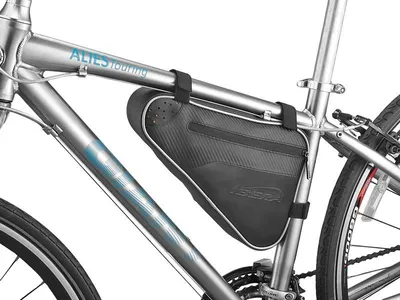 Produktbild von IBERA Rahmentasche 3 L Fahrradtasche Reisetasche Bikepacking Reflektierend
