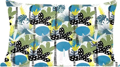 Produktbild von MuchoWow® Zierkissen Sofakissen Wohnzimmer Dekokissen 50x30 cm Blätter - Dschungel - Muster - Wohnzimmerdekoration - Polster mit Photo