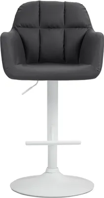 Produktbild von Barhocker Natoma Kunstleder weiß schwarz