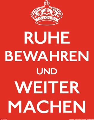 Produktbild von Ruhe bewahren, Weiter machen - Mousepad - Mousepad