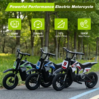 Produktbild von RCB R9X PRO Kinder-Elektromotorrad Blau, 350 W, 36 V, 12 Zoll