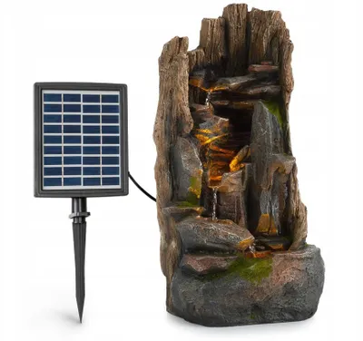 Image de Fontaine solaire, pompe LED, fontaine d'eau, fontaine de jardin, fontaine décorative, terrasse