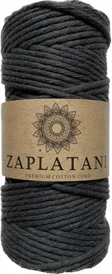Produktbild von Zaplatani Baumwollschnur Makramee Anthrazit 5mm 50m