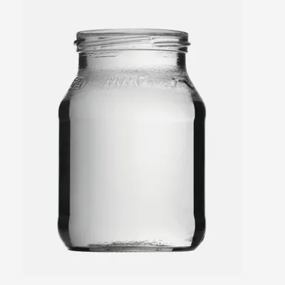 Produktbild von JOGHURTGLAS 500ML, WEISSGLAS, 4er Set mit Deckel