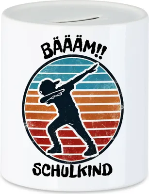 Produktbild von Bääm! Schulkind Spardose Einschulung Geschenk Schulanfang Schule