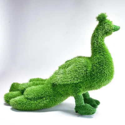 Produktbild von AniPlants Kunstrasen Pfau liegende Schwanzfedern 100 cm