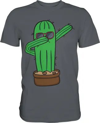 Produktbild von Dabbing Kaktus T-Shirt – Dark Grey / L