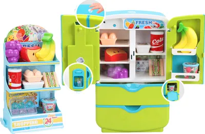 Produktbild von Kühlschrank mit Regal für Lebensmittel mit Effekten 28 cm