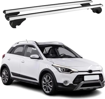 Produktbild von Dachträger Grundtäger für Hyundai i20 2014-2020 75kg Aluminium Silber 2 tlg
