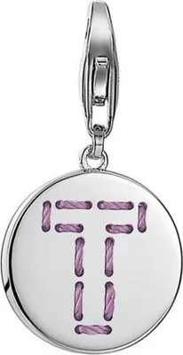 Produktbild von Esprit Damen Charm 925 Silber Silber Letter Fabric T ESCH91165A