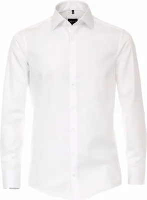 Produktbild von VENTI Herren Businesshemd 72er Langarm Kent Modern-Fit Weiß 46