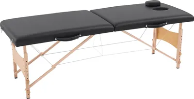 Produktbild von HOMCOM Massageliege Mobiler Massagetisch Höhenverstellbar Kosmetik Bank Holz