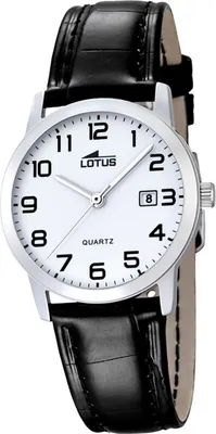 Obrázek produktu pro Dámské hodinky Lotus Leather L18240/1 Strap Watch Black Elegant Classic D2UL18240/1