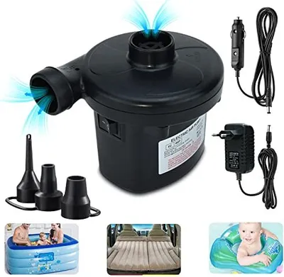 Produktbild von Elektrische Luftpumpenmatratze, Pumpe, Matratze 2 in 1 Aufblasen von Deflatematratzen, Schwimmring, aufblasbare Boote