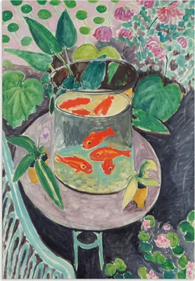 Produktbild von ARTland Wandbild Alu für Innen & Outdoor Die Goldfische. 1911 Größe: 70x100 cm