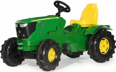Produktbild von rolly toys Farmtrac John Deere 6210R Trettraktor, Maße: 106x53x60 cm; 60 106 6
