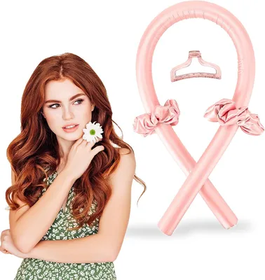 Produktbild von Lockenwickler ohne Hitze für schonende Locken über Nacht, Rosa, 100 cm
