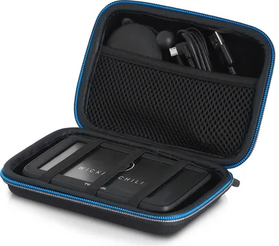 Produktbild von Wicked Chili Navi Case AntiShock Tasche für TomTom Start Go, Via, Trucker, Rider und Navigationsgeräte 4,3-5 Zoll (max. Gerätemaße: 15 x 10 x 4.5 cm / Fach für Ladekabel) schwarz
